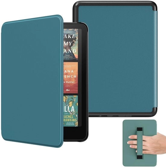 Hoe 6 pollici - Copertina rigida leggera - Risveglio/Sveglia automatico - Cinturino elastico - Pelle PU - Protezione per lettore e-book 2024/2022 - Lettore e-book