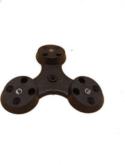 Montaggio per tavoli e mensole con gambe inclinate e rettilinee - adatto per diversi mobili (1 x nero, 15° inclinato)