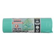 MAURY'S SACCHI PER PATTUMIERA 80X120 CM CONFEZIONE DA 10 PEZZI IN COLORE VERDE
