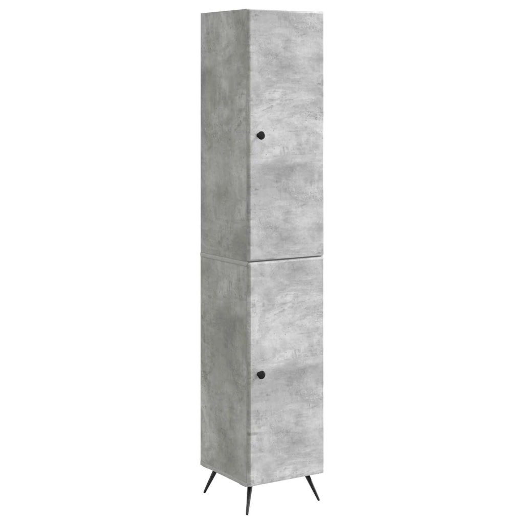 Set di armadi 2 pcs Grigio Cemento Legno ingegnerizzato
