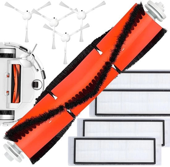 Set di accessori per aspirapolvere robot - Penna principale - Pennelli laterali - Filtro HEPA - Filtro lavabile - Adatto a Xiaomi Mi Robot - Accessori per aspirapolvere robot