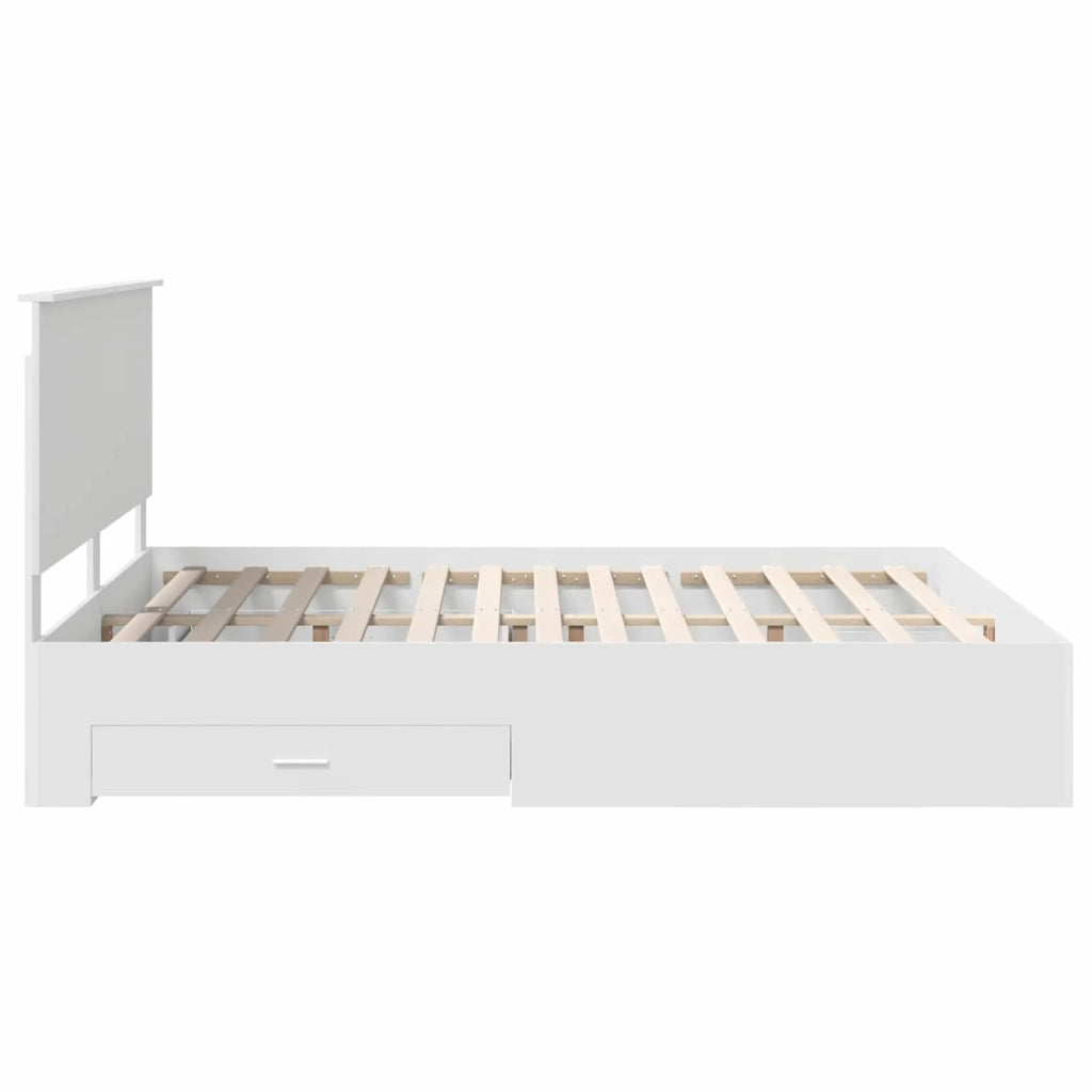 Struttura del letto Bianco 160 x 200 cm Legno multistrato 3411280