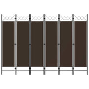 Paravento a 6 Pannelli Marrone 240x180 cm cod mxl 76943