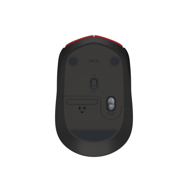 Logitech Mouse Ottico Wireless M171 Rosso 910-004641