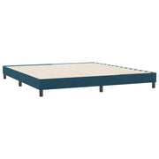 Letto matrimoniale | Letto per adulti | Giroletto senza Materasso Blu Scuro 180x210 cm in Velluto