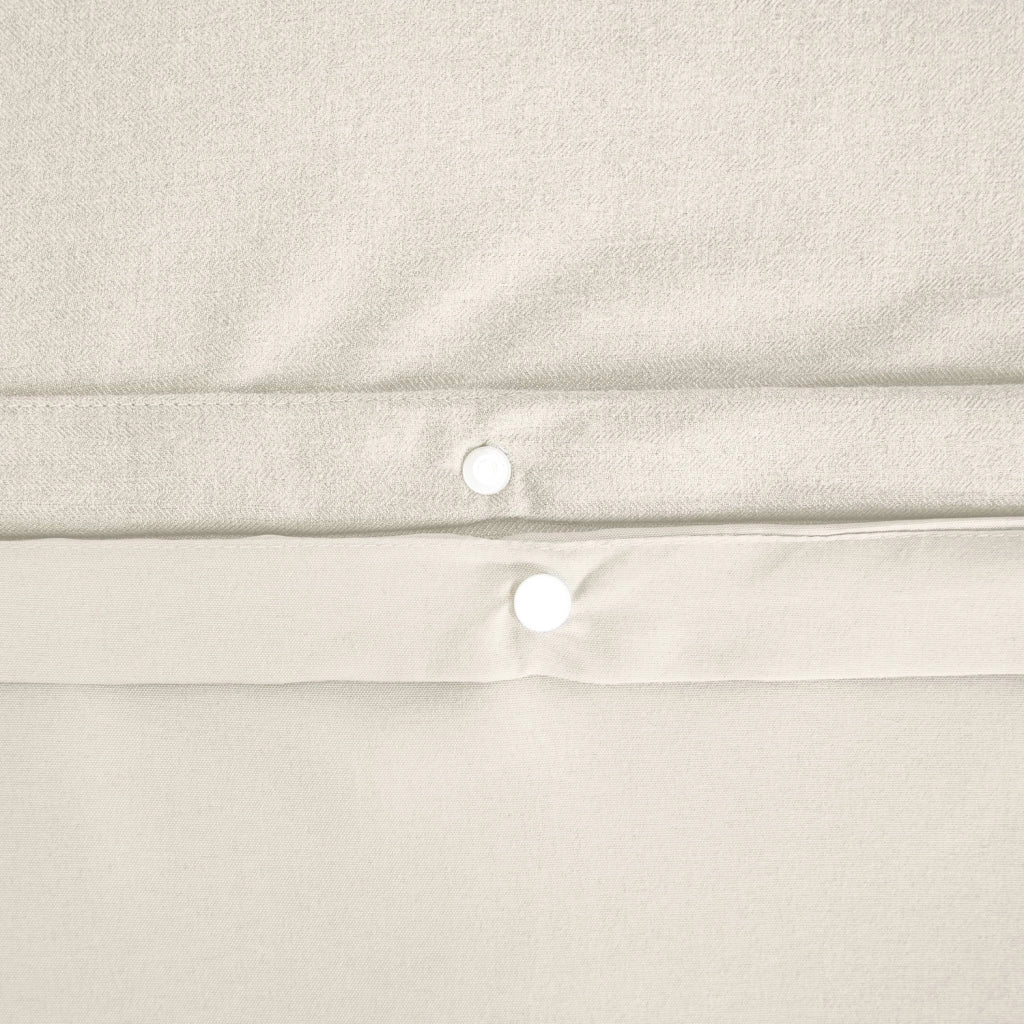 Set biancheria da letto reversibile crema, 2 posti, crema