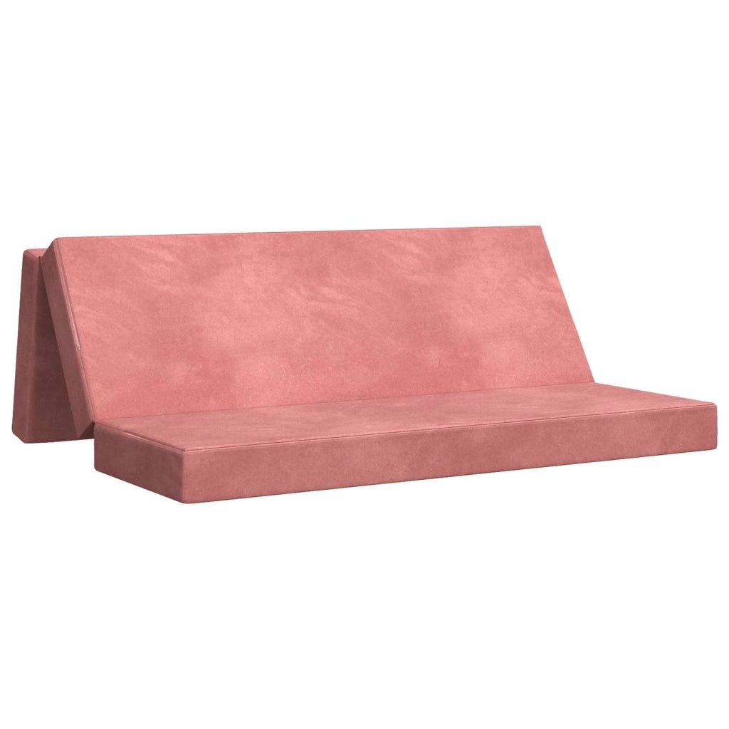 Divano Letto Pieghevole 200 x 67 x 45 cm Rosa
