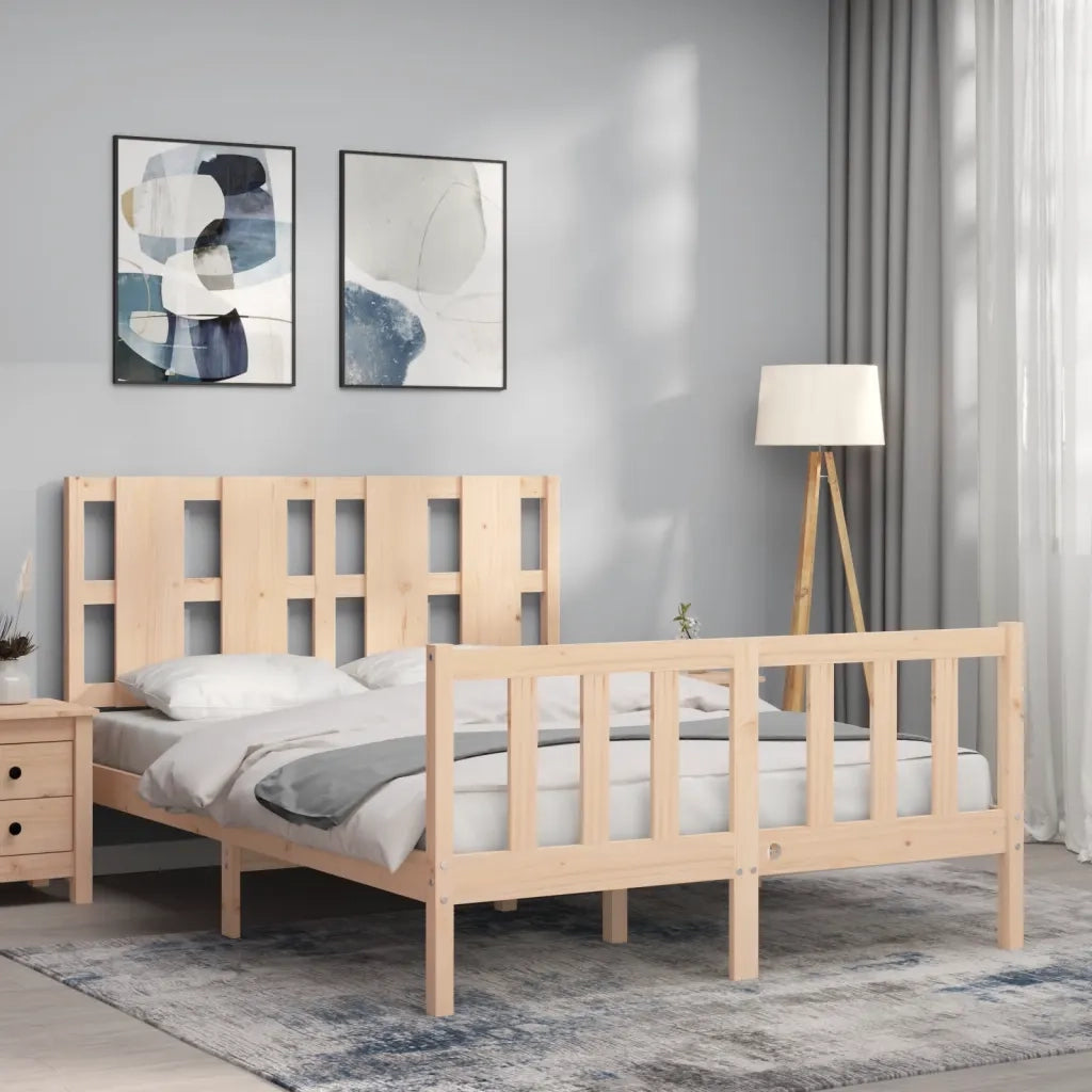 Giroletto senza Materasso-Struttura Letto 120x200 cm in Legno Massello di Pino 962198
