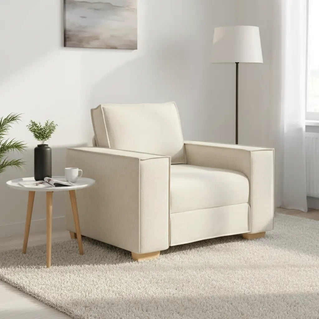 Poltrona-Divano Sedia-Poltroncina in Lino 100x78x84 cm