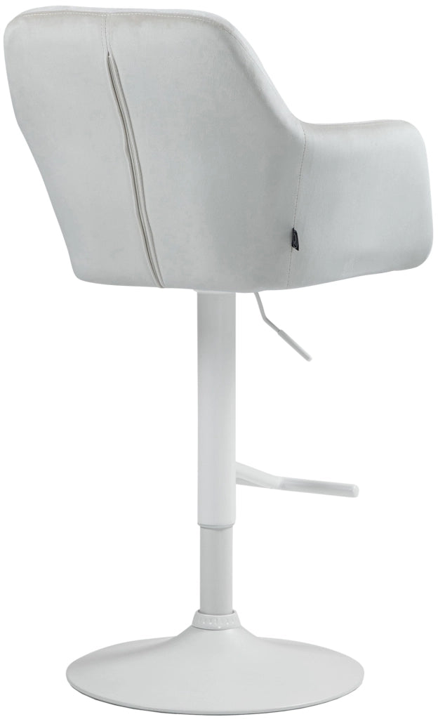 Barhocker Natoma Samt weiЯ