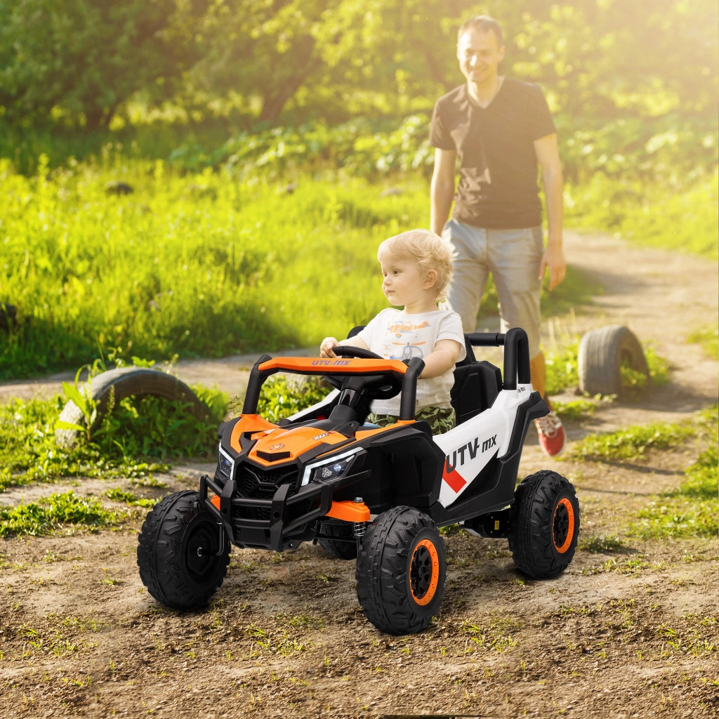 Auto elettrica per bambini ¨C zephmum ¨C arancione con telecomando e luci LED