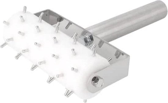 Pasta e Pizza Frollatore con Barbicelli Metallici Ø 155x21 Cm in Acciaio Inox Due-in-uno
