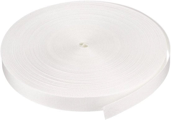 Cintura singola 1 pollice - Cinghia in nylon piatto - 50 Metri - Borsa per zaino - Borsa per bagaglio - Sostenibile - Cinghia