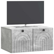 Mobile TV da Muro | Armadietto TV | Mobile Porta TV Grigio Cemento 59,5 x 41 x 30 cm