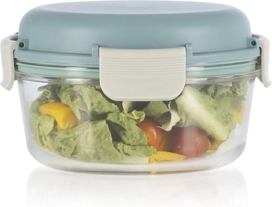 Lunchbox con Accu di Raffreddamento e Sigillatura in Silicone - Resistente al Magnetron e Imprigionato - Ideale per il Trasporto di Snacks e Piatti