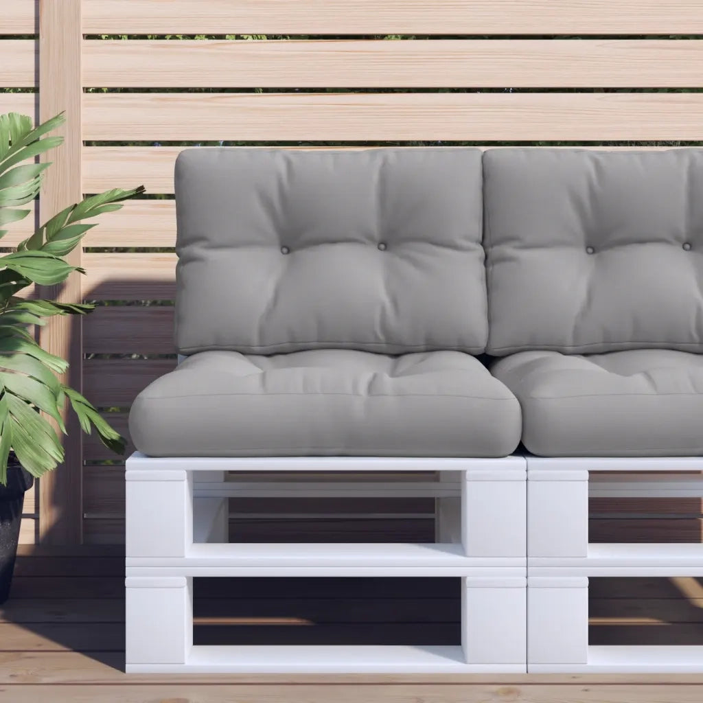 Cuscino per pallet | Cuscini per sedie Grigio 50x40x12 cm in Tessuto