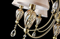 Lampadario Royal Classic in Metallo e Vetro Murano Bronzo