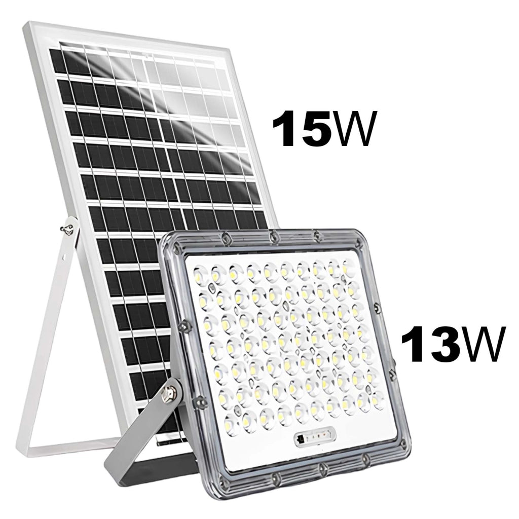 Proiettore Solare LED Esterno 9000K con Rilevamento Automatico Grigio Avizar
