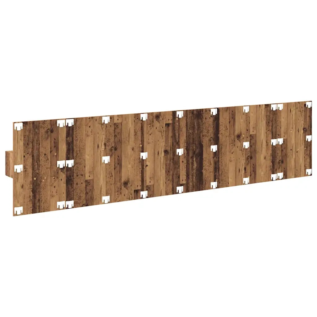 Testiera | Testata con Comodino 3 pcs Legno vecchio Legno multistrato