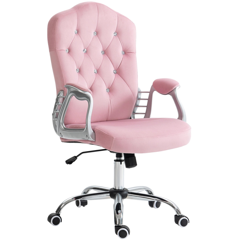 Sedia da ufficio rosa con funzione oscillante