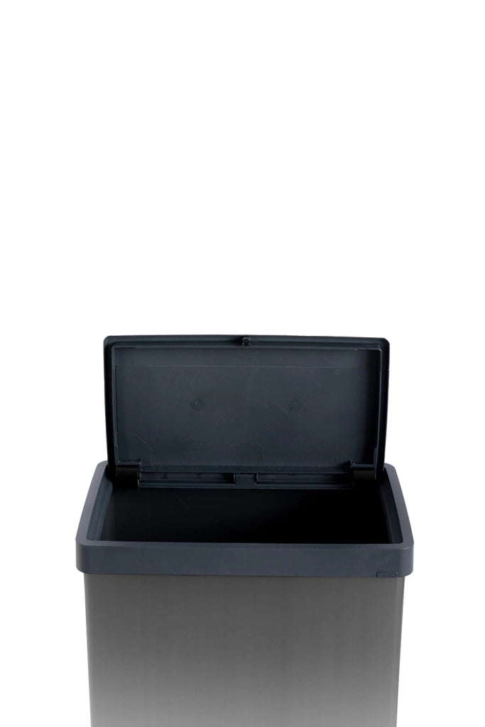 Pattumiera Alta 54L Keter Verto High 43,5x26,5x68,7 cm in Plastica Grigio Perla