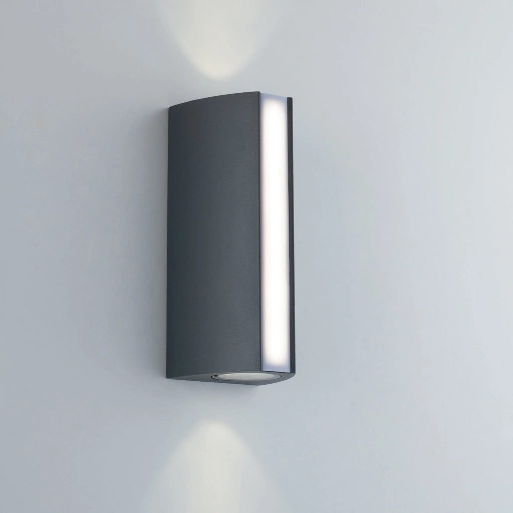 APPLIQUE TRIEMISSIONE LED RAY ANTRACITE 14W 1490LM CCT 3000K / 4000K IP54 8,5X7,8X20CM