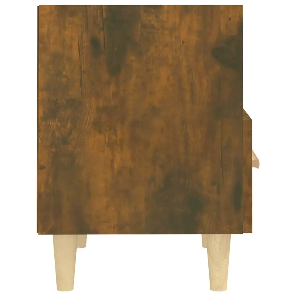 Comodini 2 pz-Set di 2 Tavolino da notte Rovere Fumo 40x35x47 cm