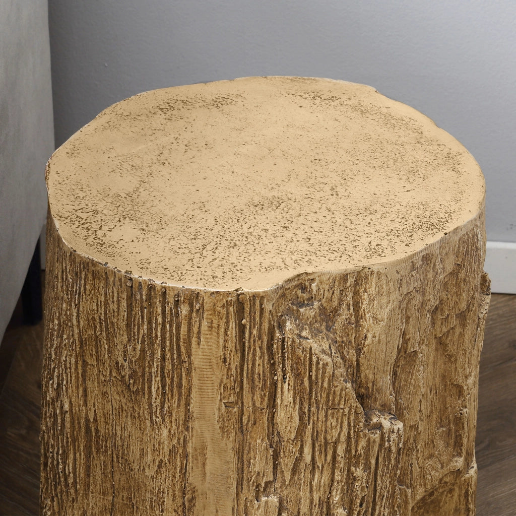Tavolino da caff¨¨ ¨C Minimal ¨C effetto cemento marrone 37x37x43