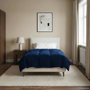 Duvet Estivo Trapuntato Blu Scuro 140 x 200 cm Microfibra 42025966