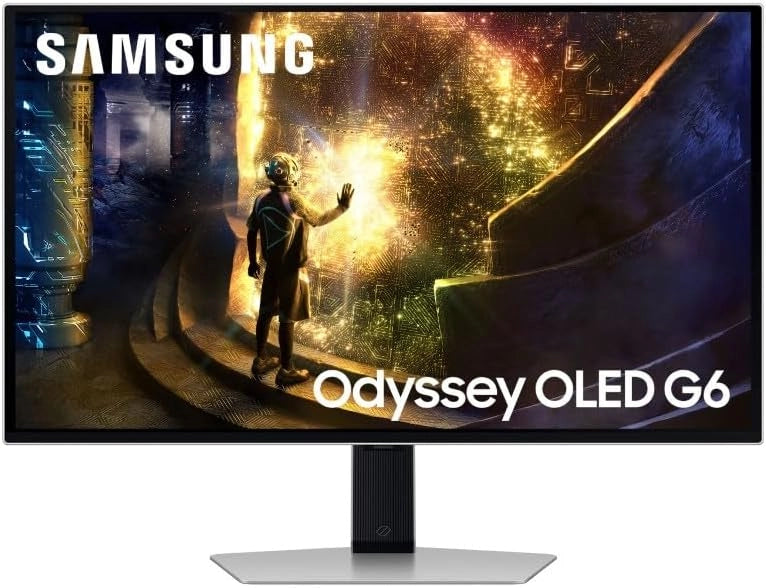 Samsung Monitor Gaming Odyssey OLED G6 (S27DG602), Flat, 27'', 2560x1440 (QHD), 16:9, HDR10+, OLED, 360Hz, 0,03ms (GtG), FreeSync Premium Pro, HDMI, USB, DP, HAS, Pivot