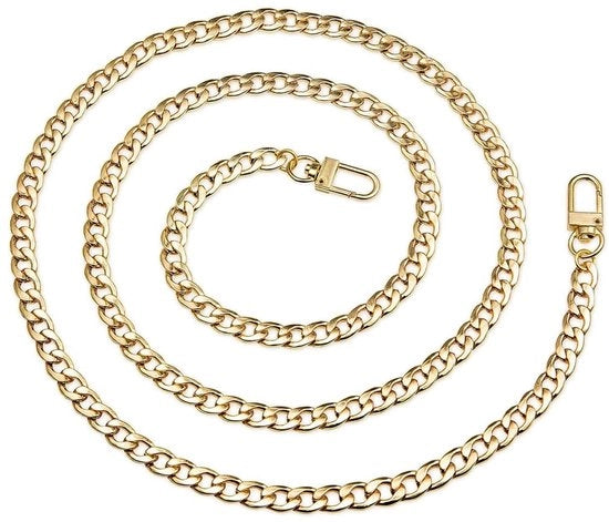 Cinturino da spalla 100 cm - Cinturino da spalla sostitutivo - Cinturino corto - Cinturino portafoglio - Color oro - Cinturino da spalla
