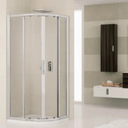 Box doccia novellini lunes r80l3 d semic.bianco + cr.piumato cm.8