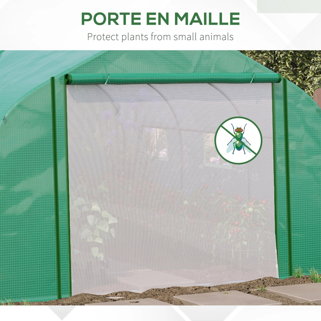 Serra Tunnel per Giardino ¨C zephmum ¨C Verde, Acero, 3.5x3x2 m