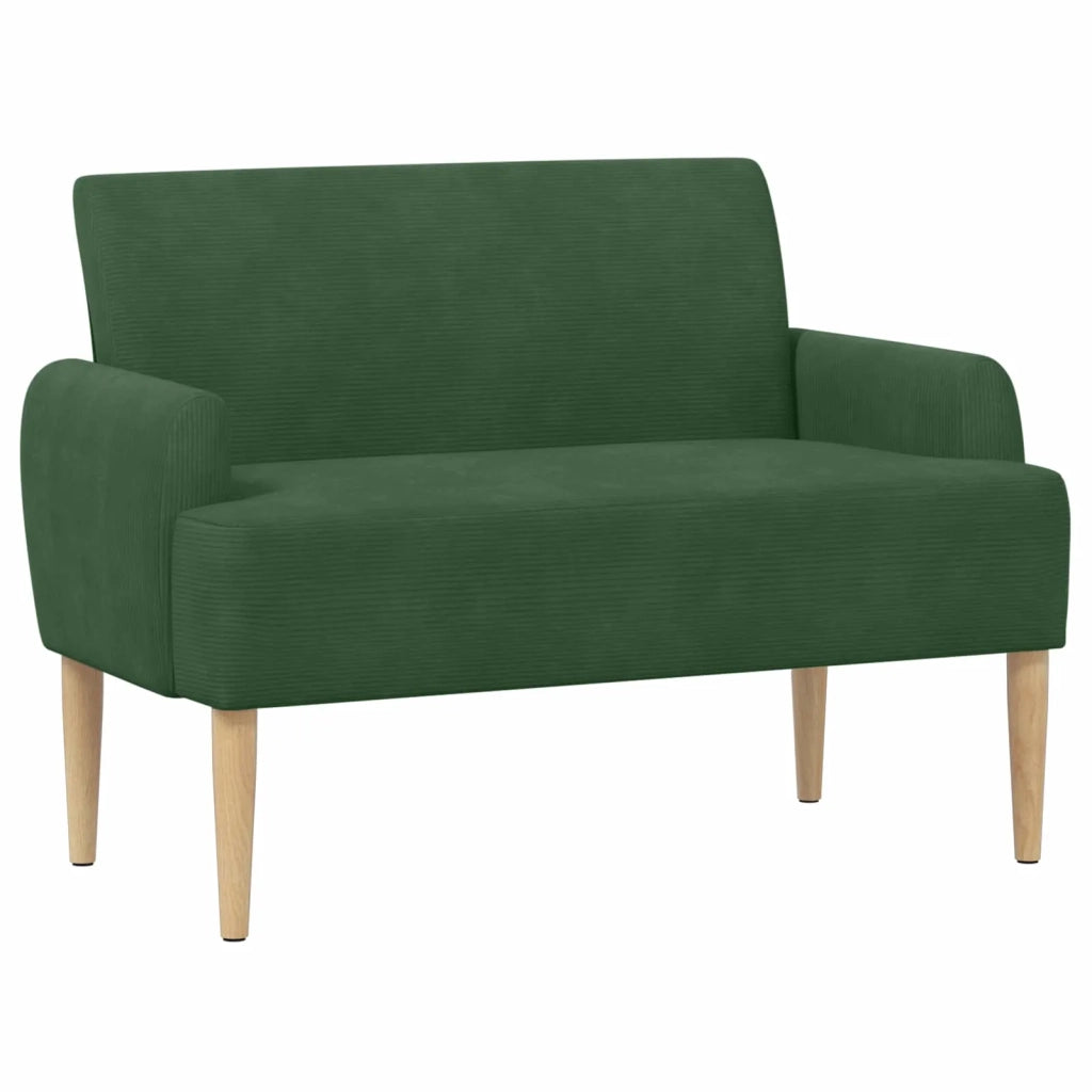 Loveseat con bottoni imbottiti Verde Giungla 116 x 67 x 81 cm 42041793