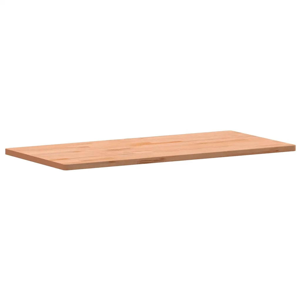 Piano Scrivania 115x55x2,5 cm in Legno Massello di Faggio 356094