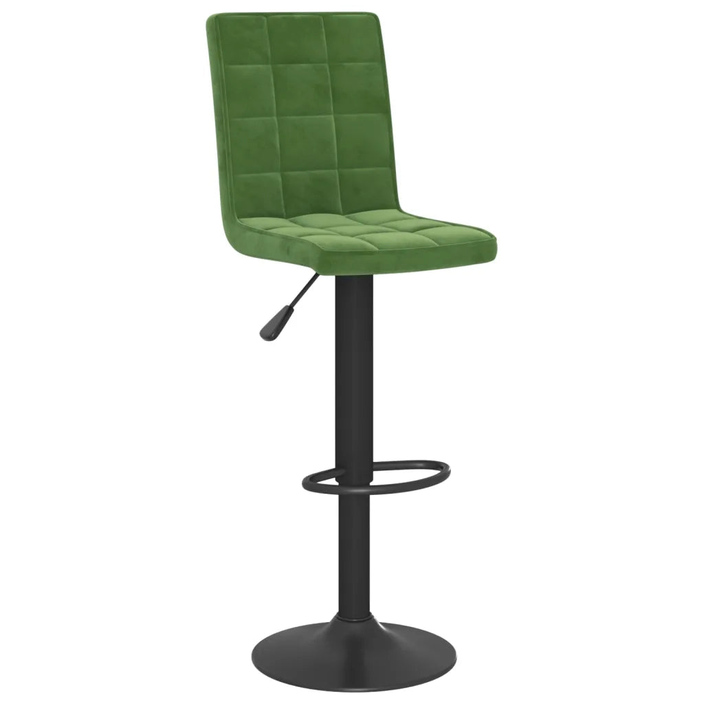 vidaXL Sgabelli da Bar 2 pz Verde Scuro in Velluto