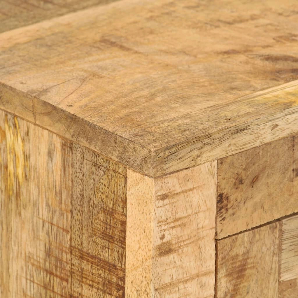 Buffet credenza cassettiera armadio mobile contenitore organizer per cucina soggiorno salotto 110 x 30 x 74 cm legno di mango marrone grezzo 02_0029512
