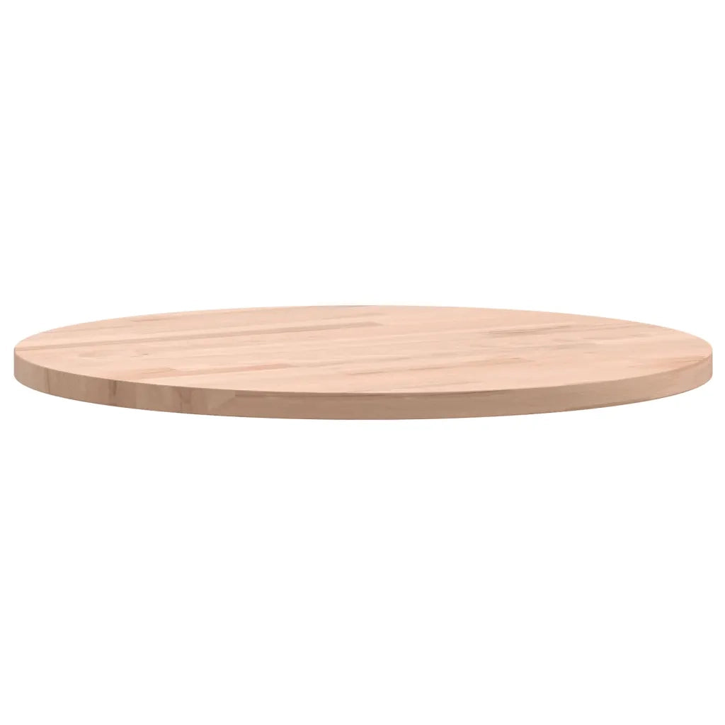 Piano per Tavolo Ã˜40x1,5 cm Rotondo in Legno Massello di Faggio