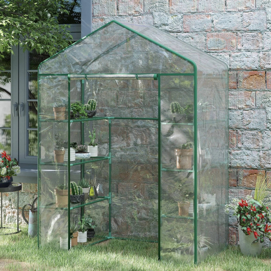 Serra da Giardino in Acciaio e PVC ¨C zephmum ¨C 143x73x195 cm Verde
