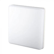 V-TAC PRO VT-8066SQ Plafoniera LED Chip Samsung Quadrata 25W 120LM/W Colore Bianco 3000K IP44 - SKU 13959