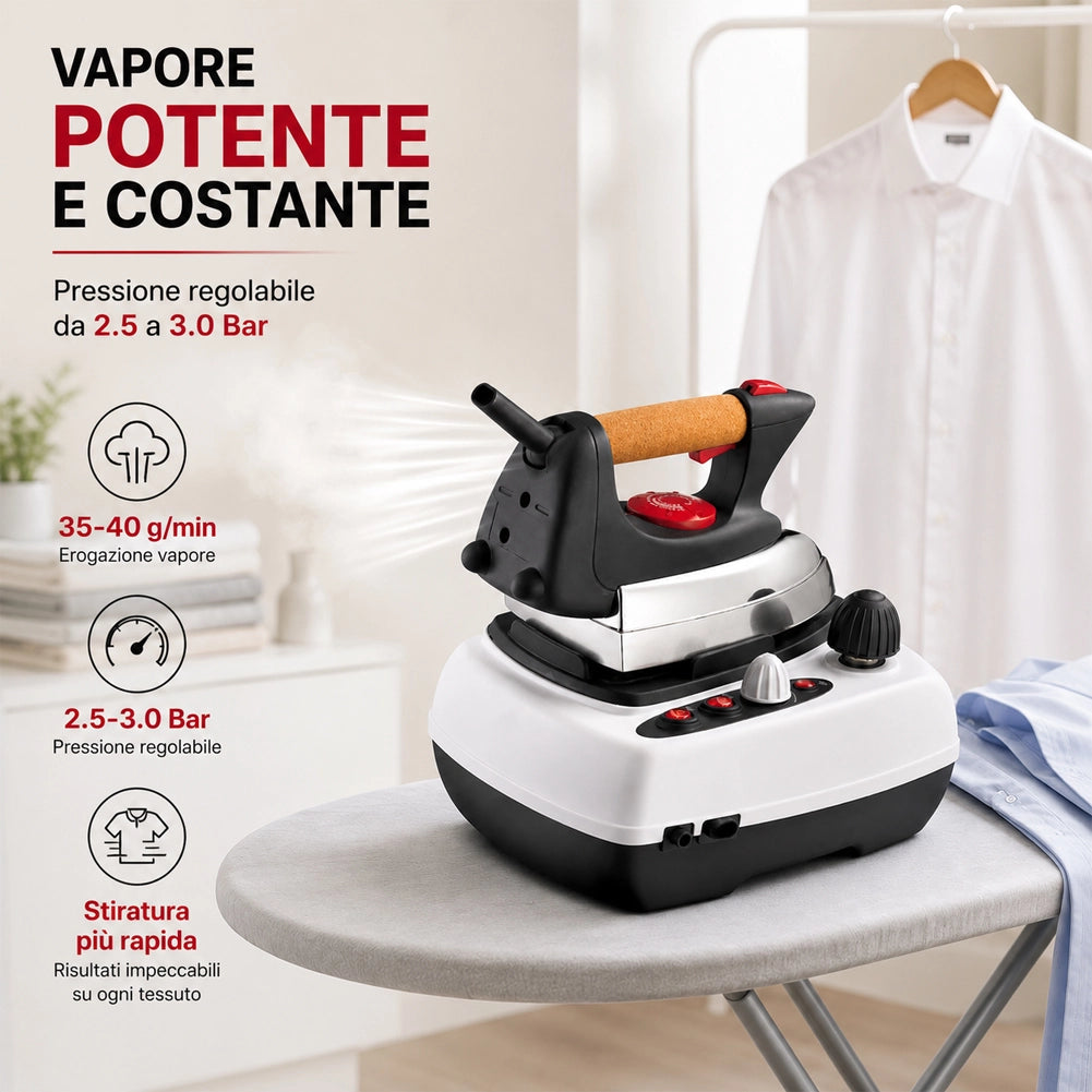 Ferro da Stiro a Caldaia DB8650 Potenza 2000W Funzione Regolazione Temperatura