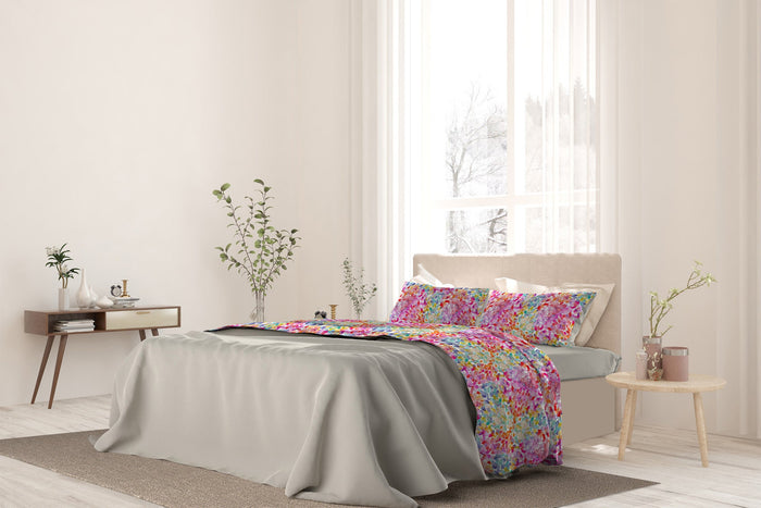 Set Lenzuola Singolo con Stampa Sopra Sotto e Federe Spring