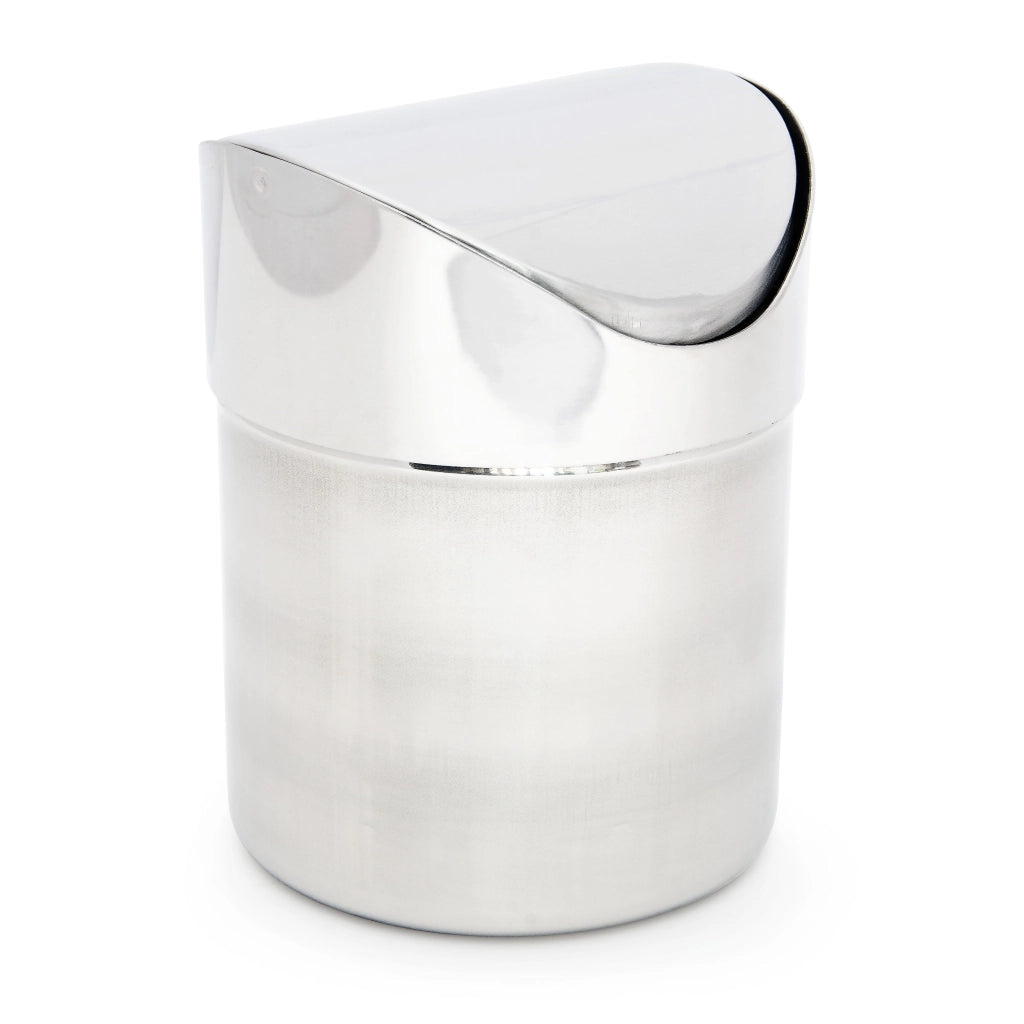 Pattumiera da tavolo in acciaio inox da 1,2 litri con coperchio basculante 13_0002326