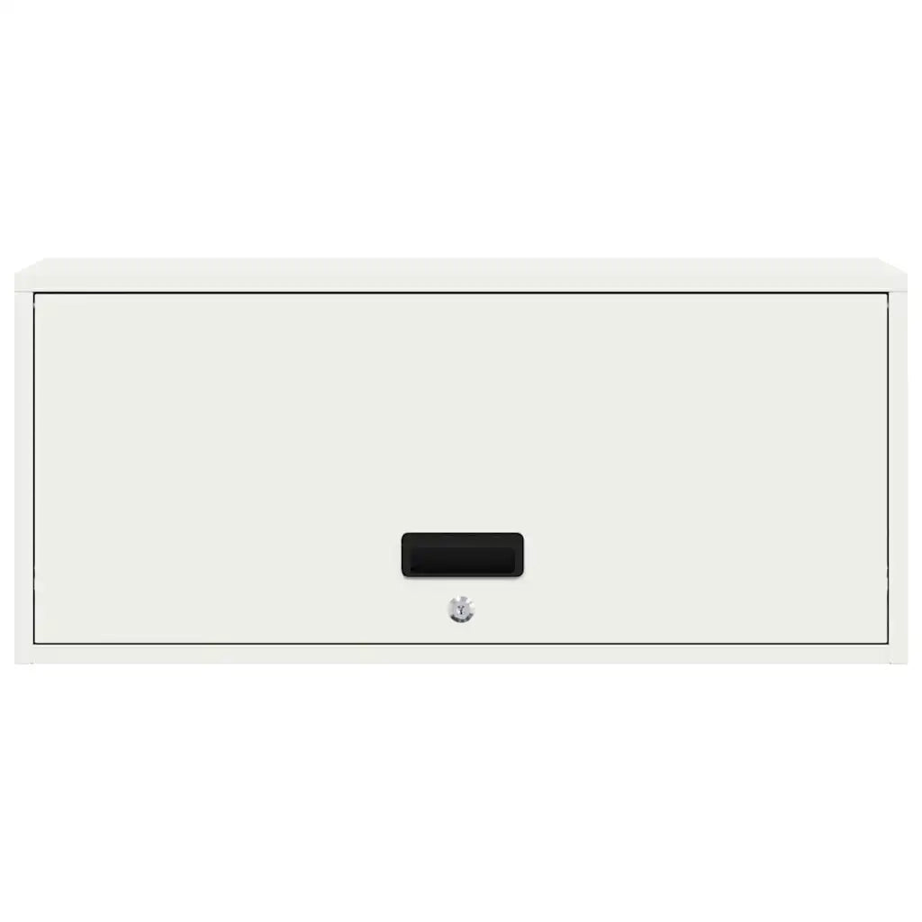 Armadio a muro per garage Bianco 80 x 33 x 35 cm