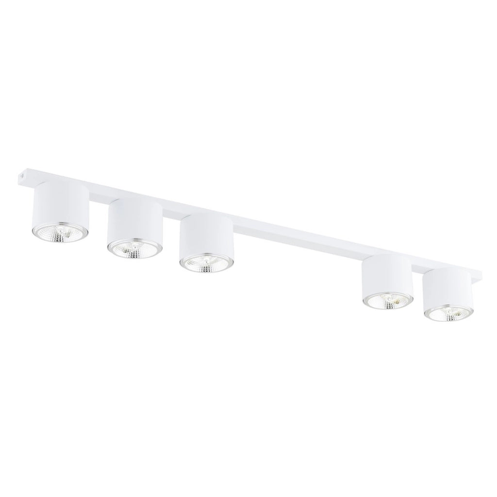 Faretto da soffitto Nano in acciaio bianco opaco