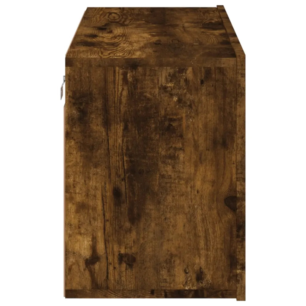 Mobile TV a Parete Rovere Fumo 80x30x41 cm 836960