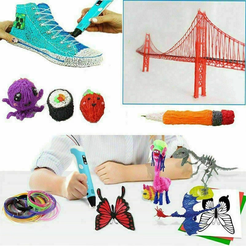 PENNA PER STAMPA 3D STEREOSCOPICA CON SET DI 3 FILAMENTI INCLUSI V 2.0 3D PEN - ZENCOCCO