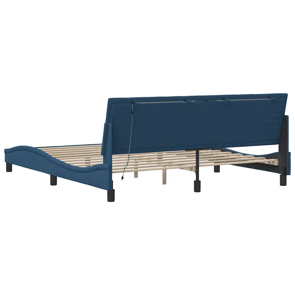 Giroletto senza Materasso Hanko Blu 180x200 cm in Tessuto 3310481