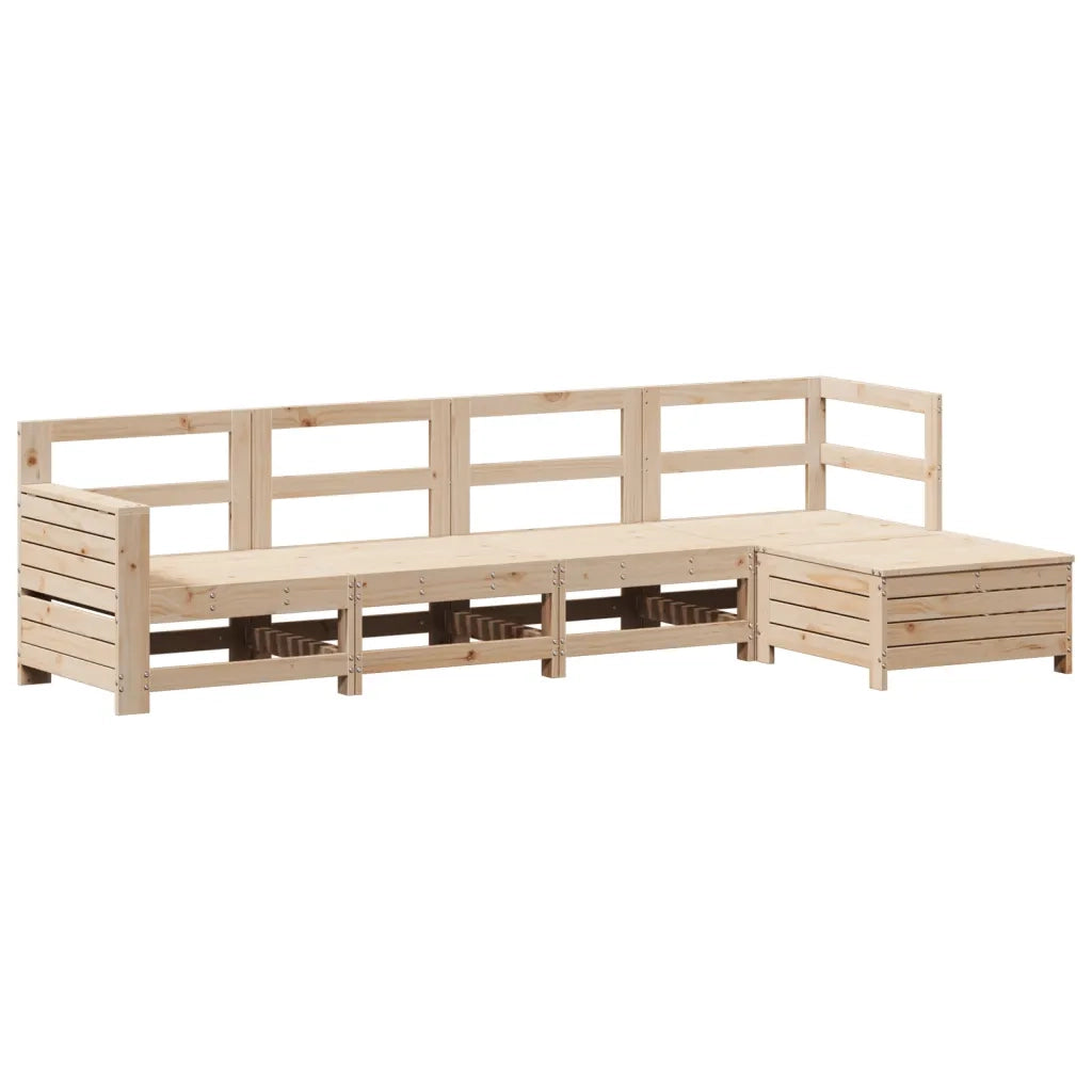 Set Divani da Giardino 5 pz in Legno Massello di Pino 3250828