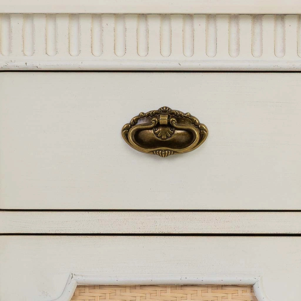 Credenza in legno bianco 95x36x88h